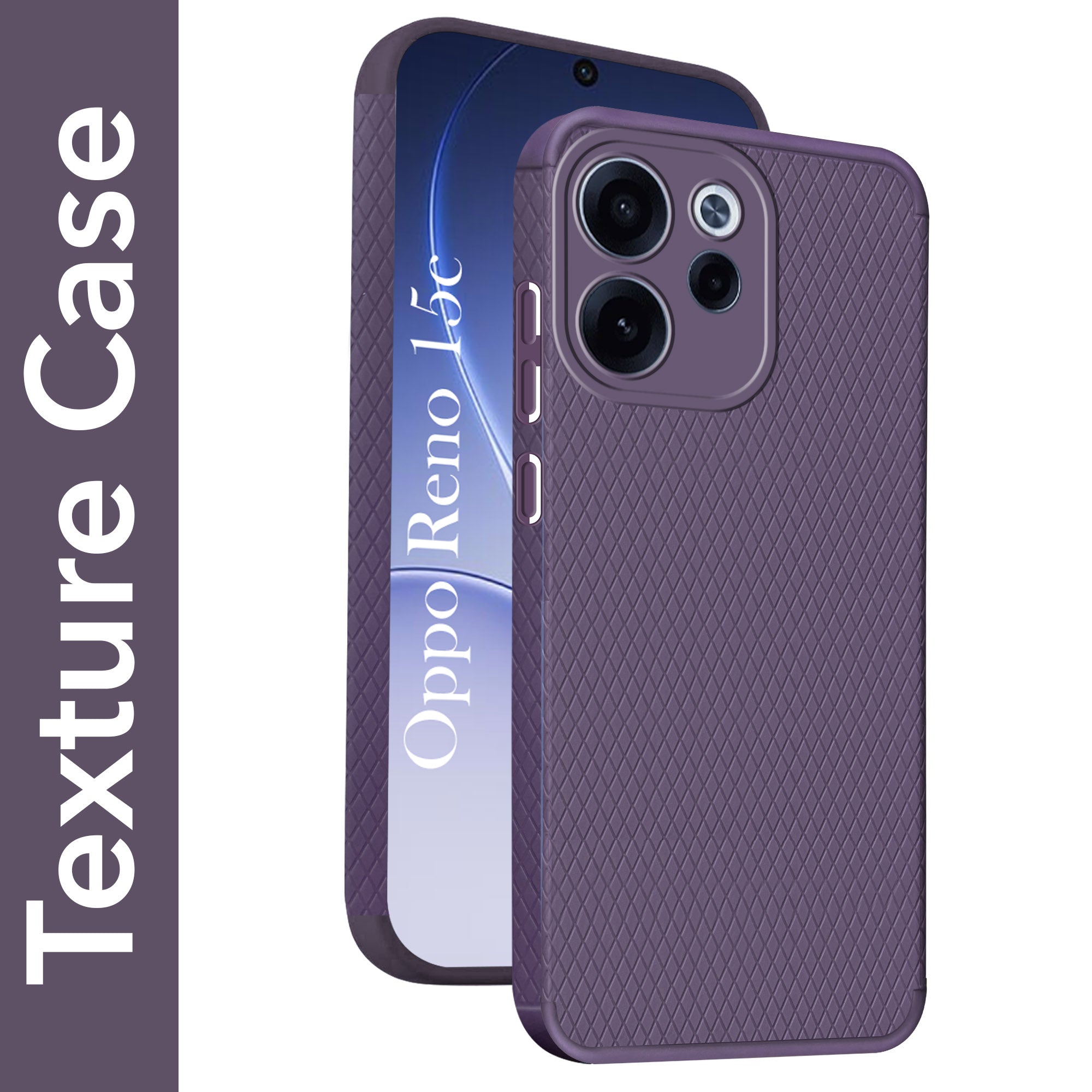For Oppo Reno 15c Back Cover Case Liquid Silicone (Camera Protection | Side Grip Texture | Soft and Flexible)