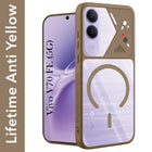For Vivo V70 FE 5G Back Cover Case Lifetime Anti-Yellow Clear (Camera Protection | Side Grip | Wireless MagSafe Compatible)