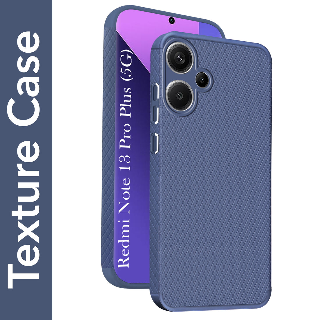 For Redmi Note 13 Pro Plus Back Case Cover (Liquid Silicone | Camera Protection | Side Grip)