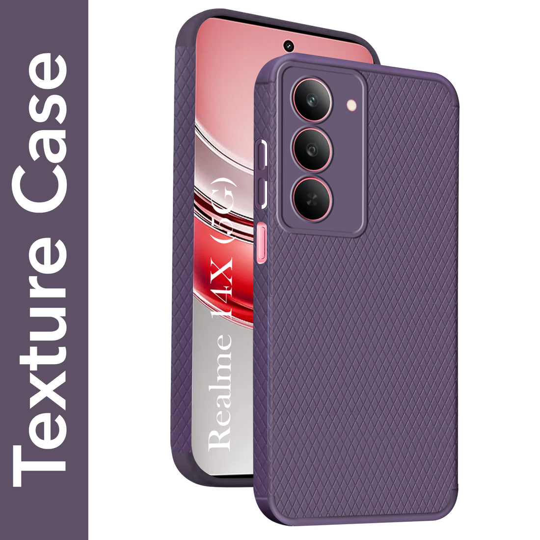 For Realme 14X Back Cover Case  (Liquid Silicone | Side Grip | Camera Protection)