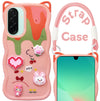 For Samsung Galaxy A26 5G Back Case Cover Strap(3D embossed Figures | Strap Holder | 360* Soft Cushion with Camera Bump)
