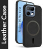 For Realme 16 Pro Back Cover Case Leather Finish (MagSafe Compatible Wireless Charging | Soft Touch | Camera Bump Protection)