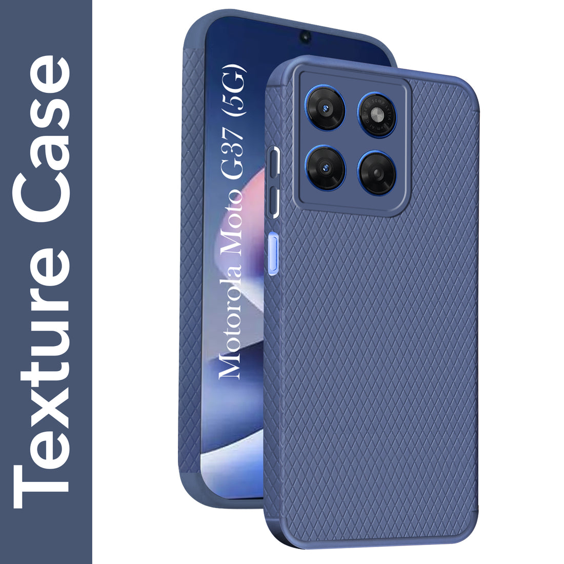 For Motorola Moto G37 Back Cover Case Liquid Silicone (Camera Protection | Side Grip Texture | Soft and Flexible)