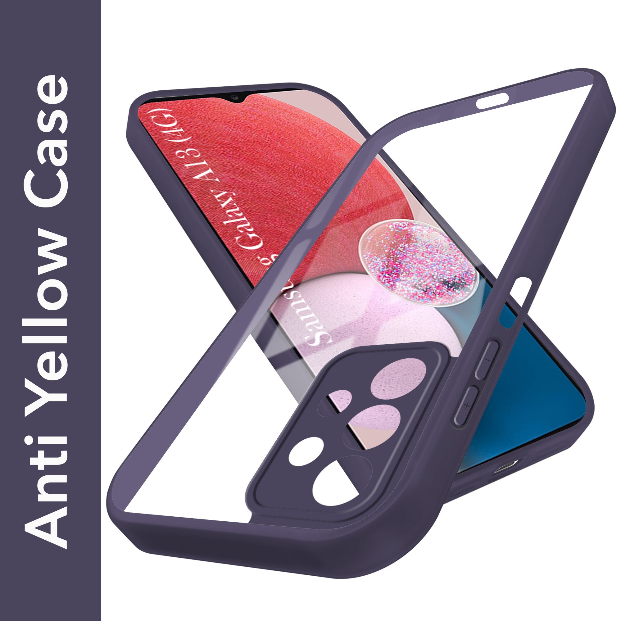 For Samsung Galaxy A13 4G Back Cover Case Ultra-Hybrid (Lifetime Anti Yellow | Anti Scratch | Crystal Clear Shockproof)