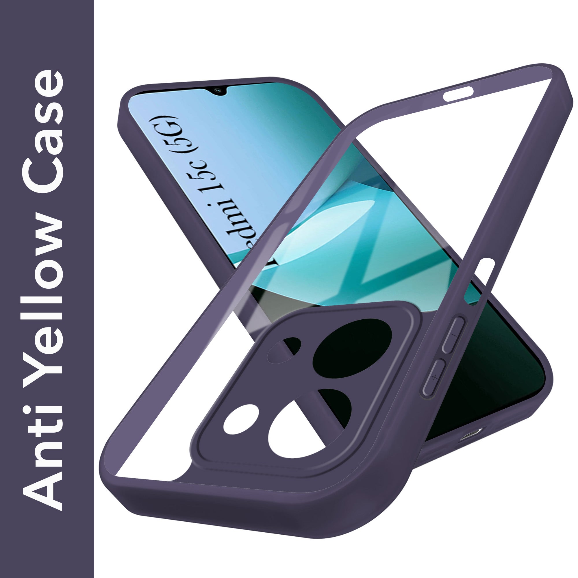 For Redmi 15C Back Cover Case Ultra-Hybrid (Lifetime Anti Yellow | Anti Scratch | Crystal Clear Shockproof)