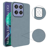 For Motorola Moto Edge 60 Stylus Back Cover Case (Glass Like Camera Protection | Leather Feel | Minimalist Professional Grip)