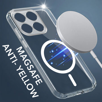 For Xiaomi 17 5G Back Cover Case Lifetime Anti-Yellow MagSafe Compatible Clear (Sleek Hard Crystal | Shockproof and Camera Protection)