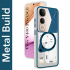 For Vivo Y400 Pro Metallic Back Cover Case (Metallic Camera Protection & Buttons | Translucent Milky Shade | Hard Polycarbonate)