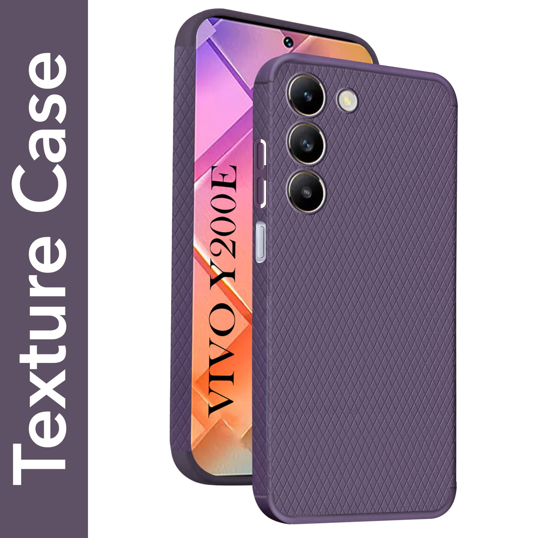 For Vivo Y200e Back Cover Case (Liquid Silicone | Side Grip | Camera Protection)