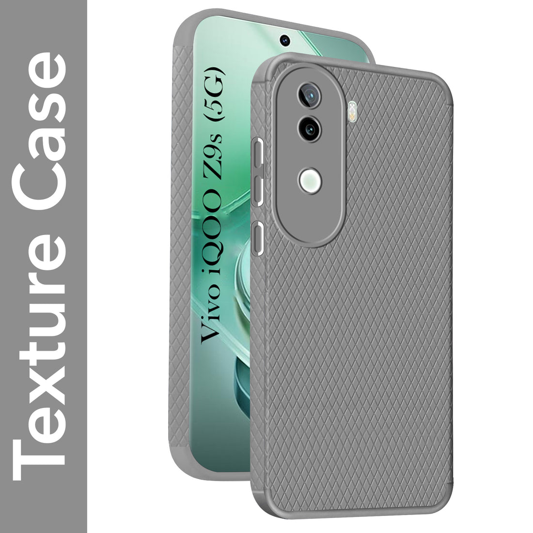 For Vivo iQOO Z9s Back Cover Case (Liquid Silicone | Side Grip | Camera Protection)