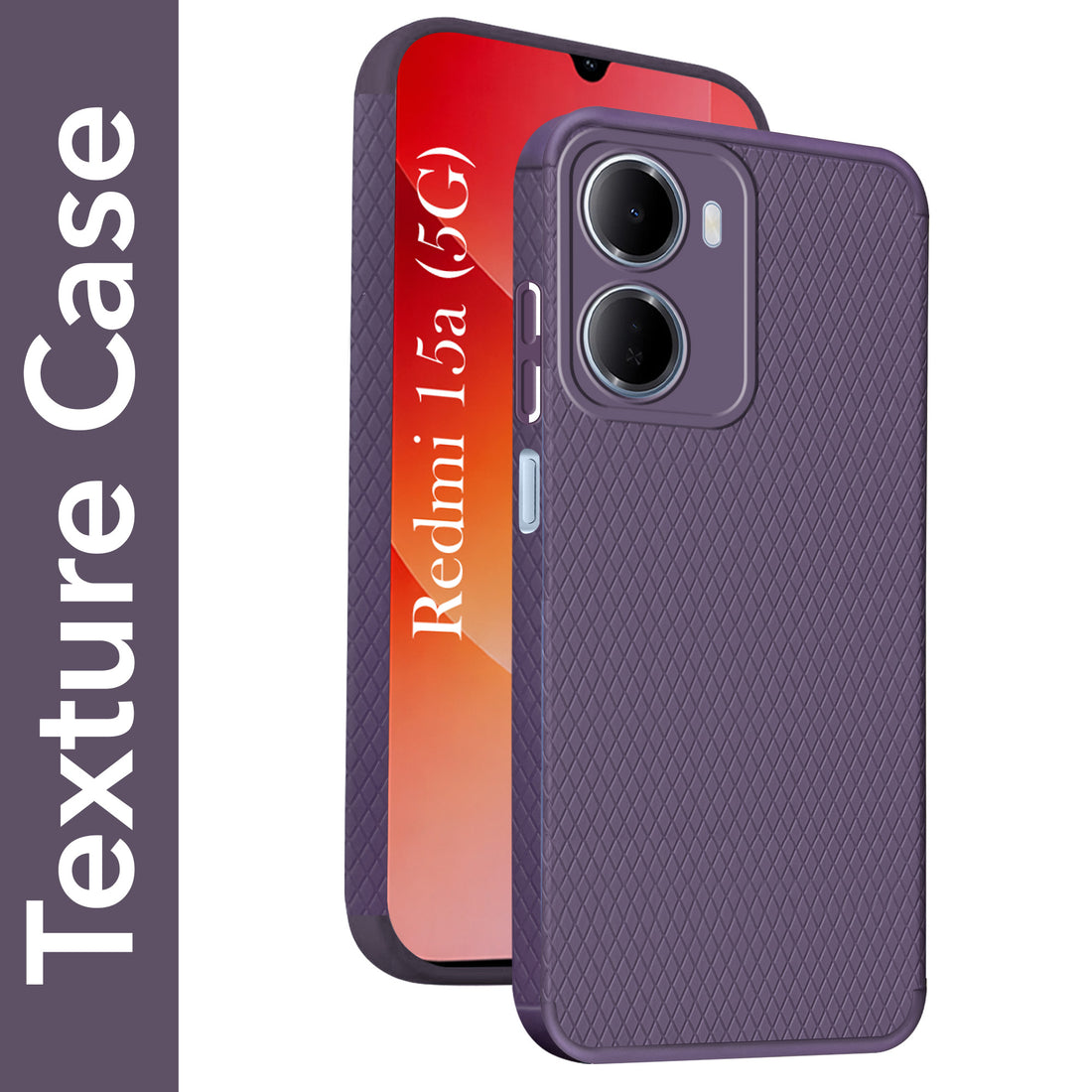 For Redmi 15A 5G Back Cover Case Liquid Silicone (Camera Protection | Side Grip Texture | Soft and Flexible)