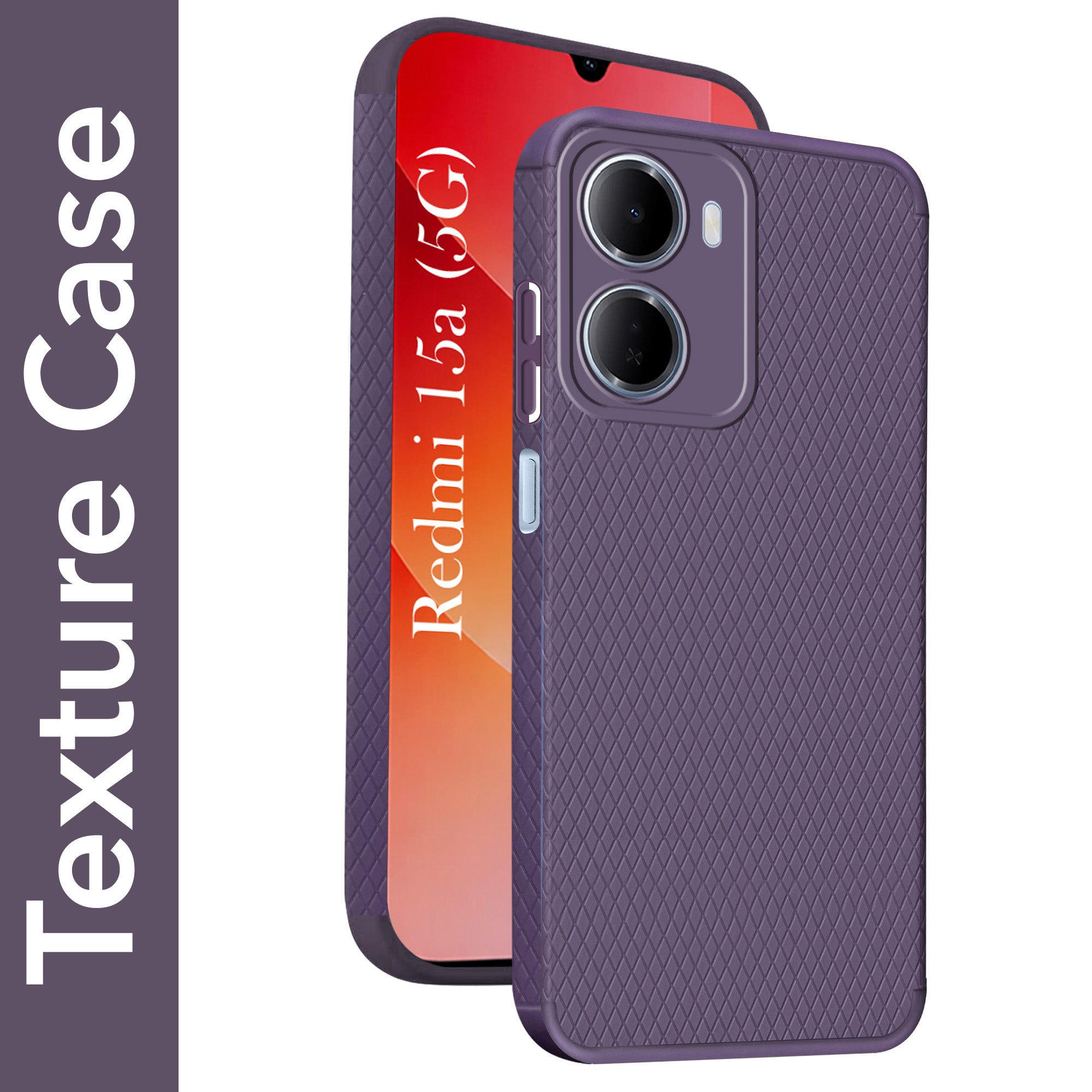 For Redmi 15A 5G Back Cover Case Liquid Silicone (Camera Protection | Side Grip Texture | Soft and Flexible)
