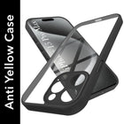 For Apple iPhone 15 Pro Max Back Cover Case Ultra-Hybrid (Lifetime Anti Yellow | Anti Scratch | Crystal Clear Shockproof)