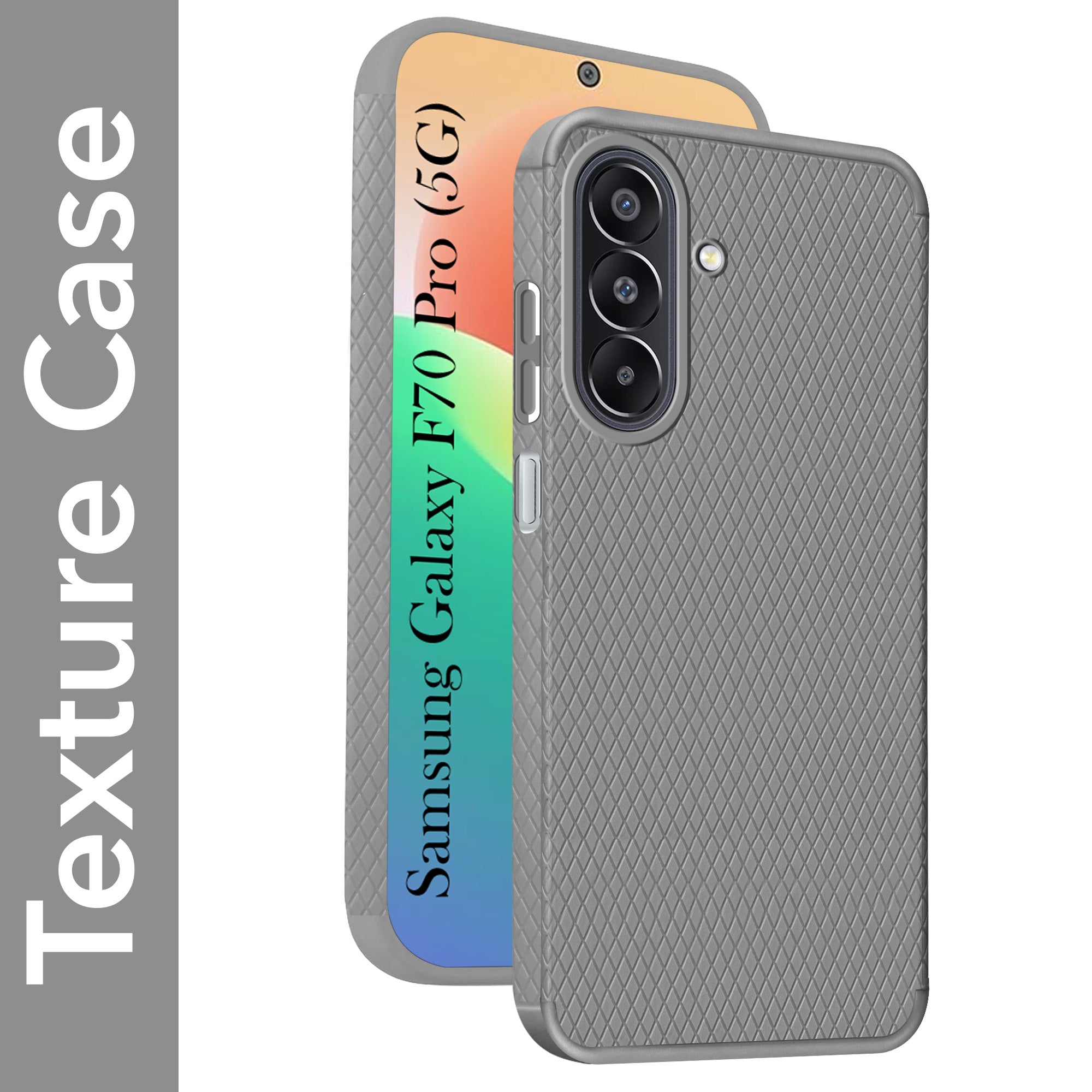 For Samsung Galaxy F70 Pro 5G Back Cover Case Liquid Silicone (Camera Protection | Side Grip Texture | Soft and Flexible)