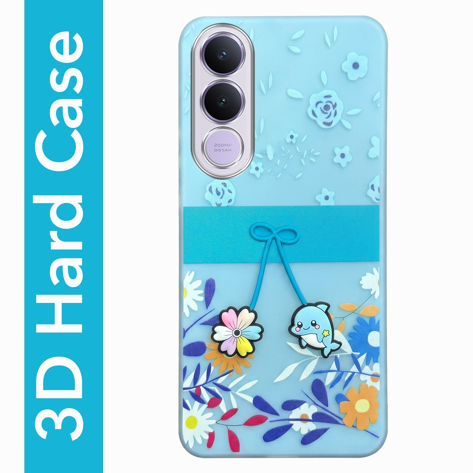 For Vivo V70 FE 5G Back Cover Case (3D Cute Cartoons | Hard Back Side Soft | Matte Premium Finish | HD Printing)