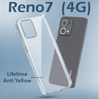 For Oppo Reno7 | Reno 7 4G Back Cover Case (Hard Anti Yellow Clear Case | Drop & Camera Protection | Shockproof Polycarbonate)