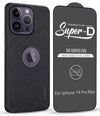 For Apple iPhone 14 Pro Max Combo (Textured Grip Design | Micro-Fiber Cloth Inside | Oleophobic Coating Screen Glass)