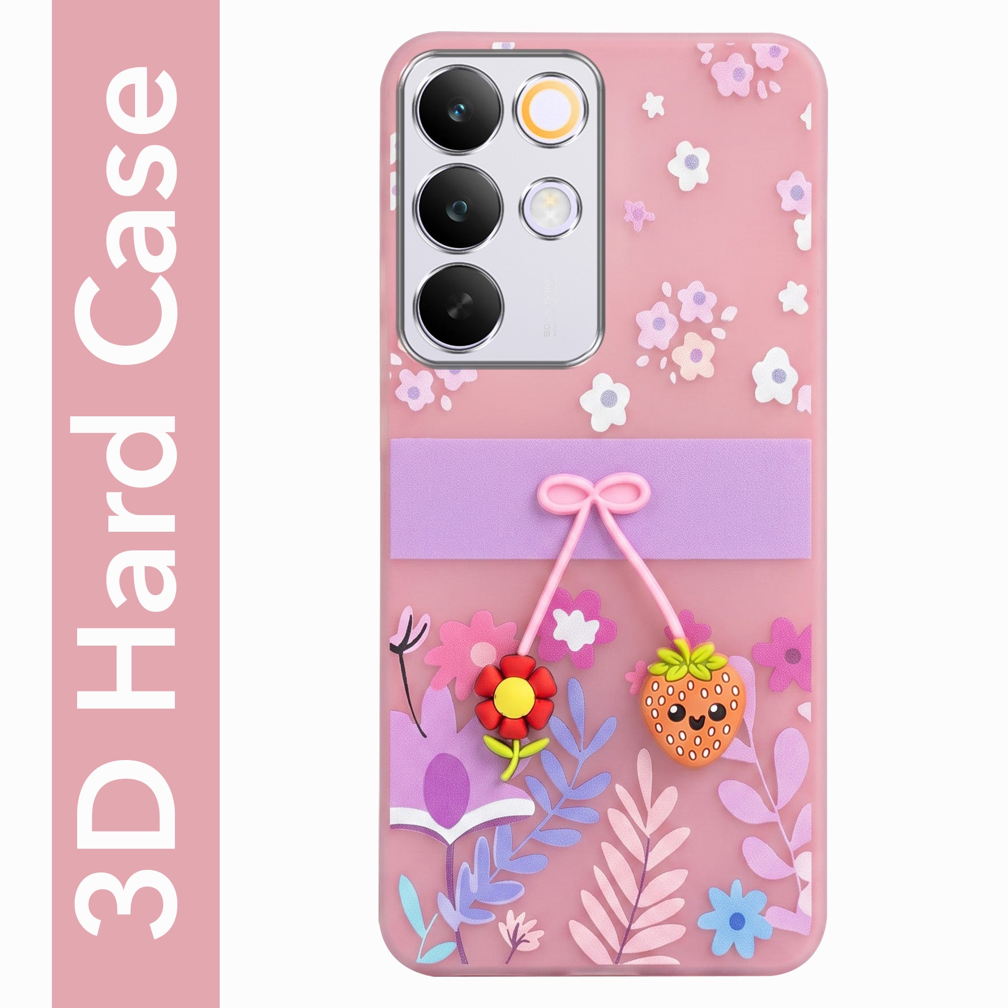 For Realme C85 5G | Realme Narzo 90x Back Cover Case (3D Cute Cartoons | Hard Back Side Soft | Matte Premium Finish | HD Printing)