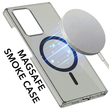 For Samsung Galaxy Note 20 Ultra 5G Back Cover Case Lifetime Anti-Yellow MagSafe Compatible Clear (Sleek Hard Crystal | Shockproof and Camera Protection)