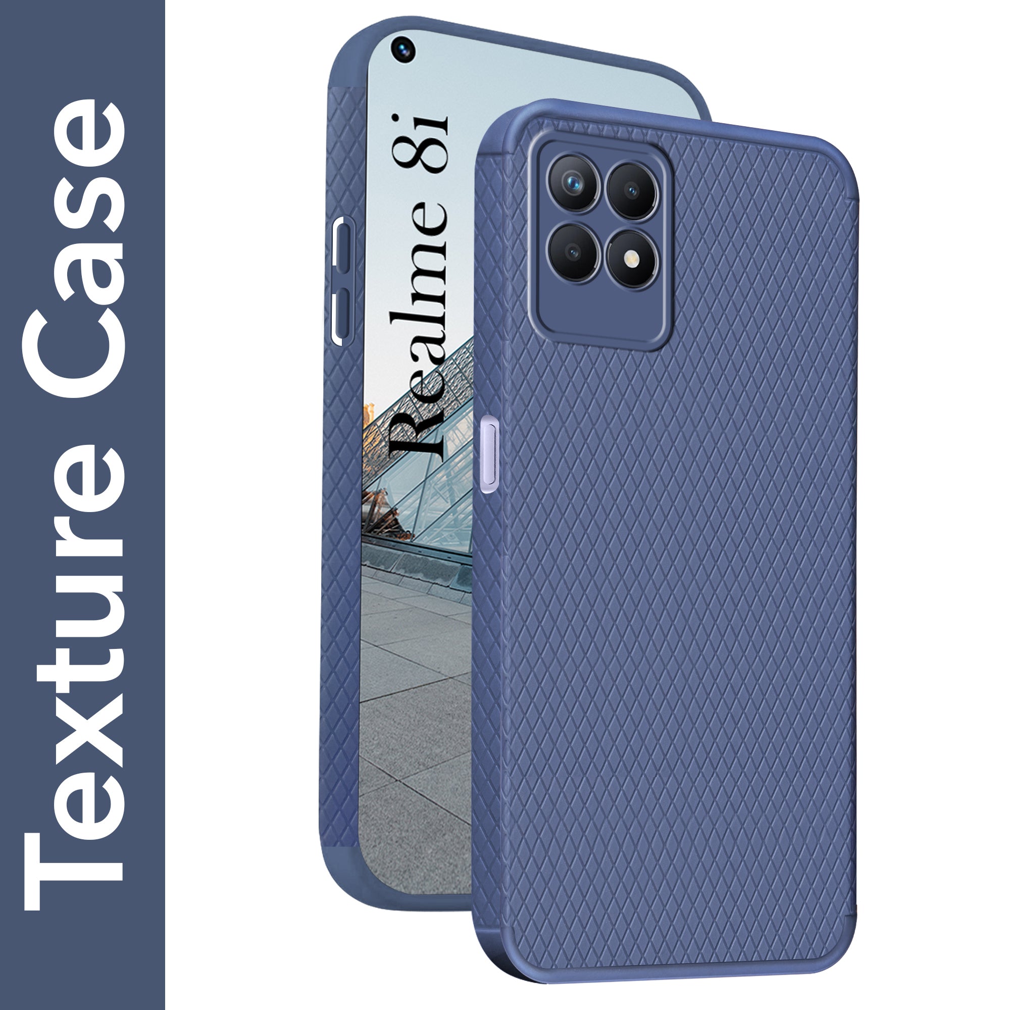 For Realme Narzo 50 Back Cover Case (Liquid Silicone | Side Grip | Camera Protection)