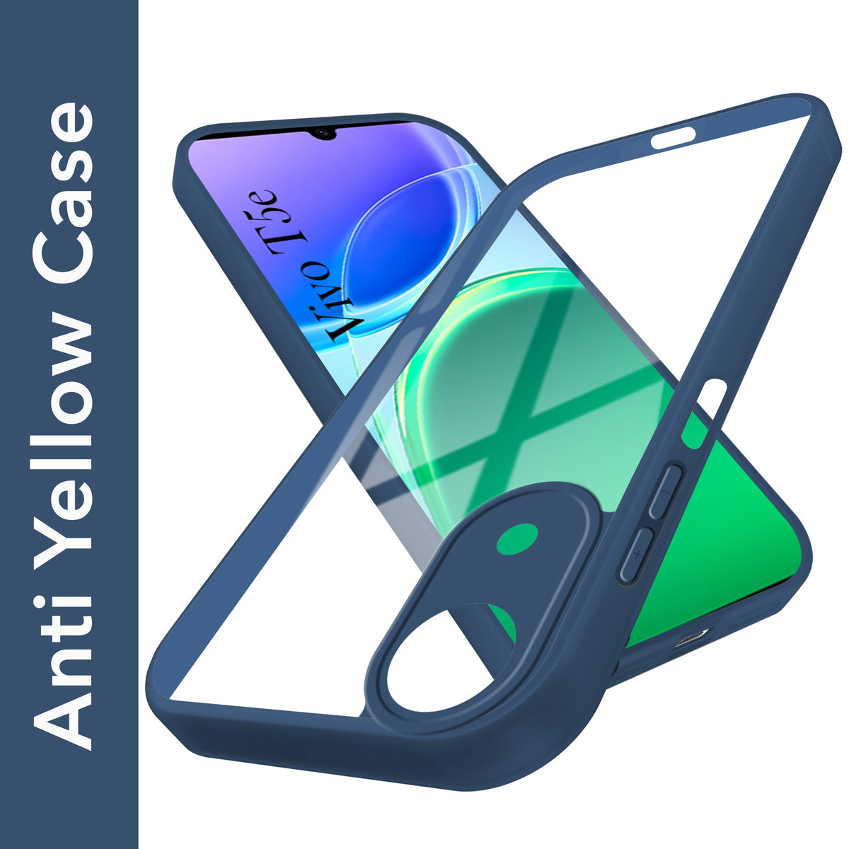 For Vivo T5e 4G Back Cover Case Ultra-Hybrid (Lifetime Anti Yellow | Anti Scratch | Crystal Clear Shockproof)