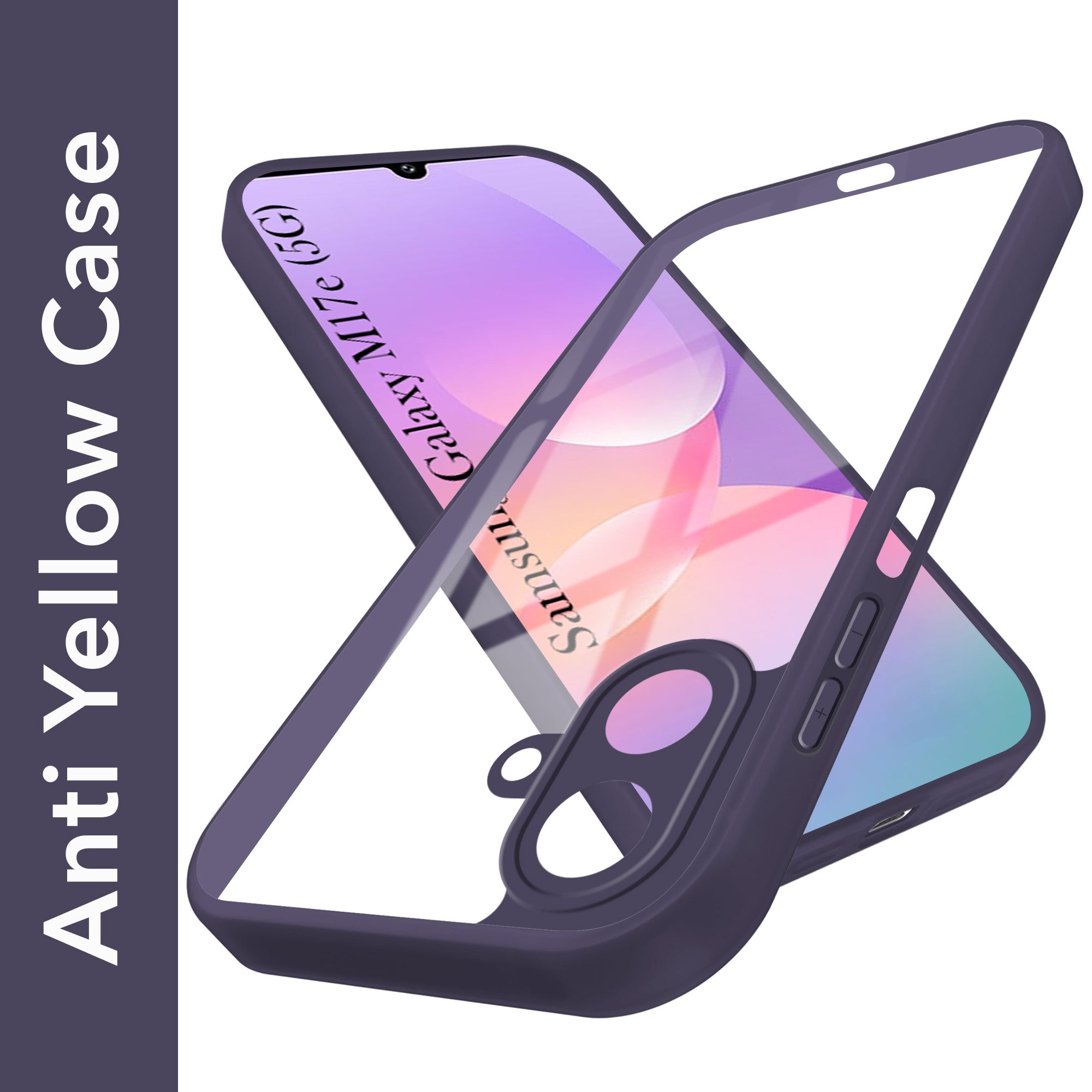 For Samsung Galaxy M17e 5G Back Cover Case Ultra-Hybrid (Lifetime Anti Yellow | Anti Scratch | Crystal Clear Shockproof)