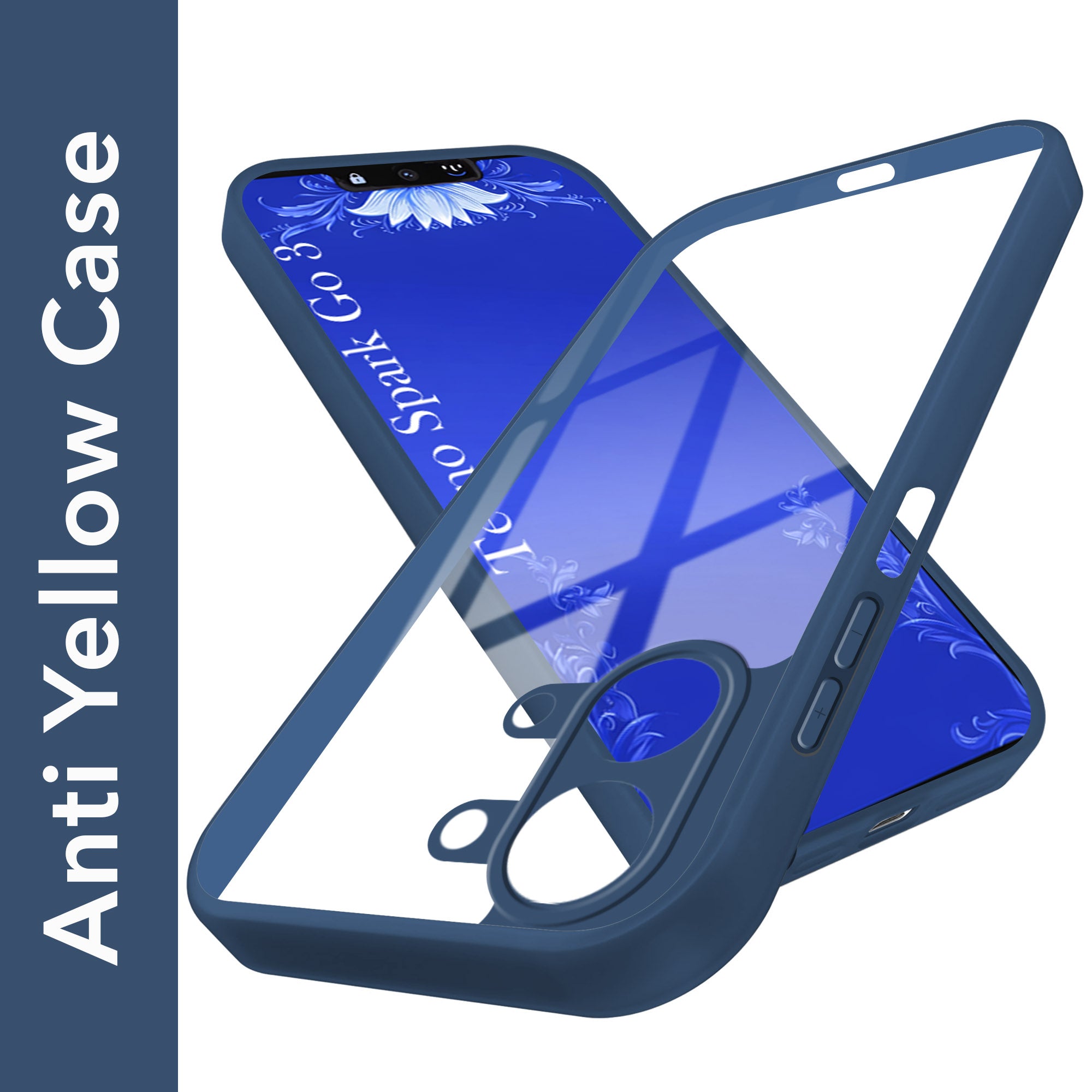 For Tecno Spark Go 3 Back Cover Case Ultra-Hybrid (Lifetime Anti Yellow | Anti Scratch | Crystal Clear Shockproof)