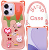 For Oppo Reno14 Pro 5G | Oppo Reno 14 Pro 5G Back Case Cover Strap (3D embossed Figures | Strap Holder | 360* Soft Cushion with Camera Bump)