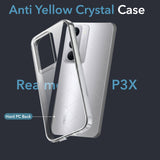 For Realme P3x  Back Cover Case Lifetime Anti-Yellow Clear (Sleek Hard Crystal | Shockproof and Camera Protection)