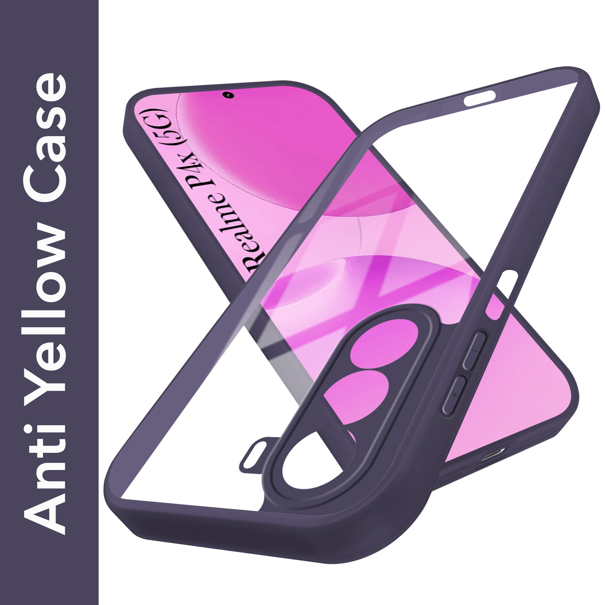 For Realme P4x Lite Back Cover Case Ultra-Hybrid (Lifetime Anti Yellow | Anti Scratch | Crystal Clear Shockproof)
