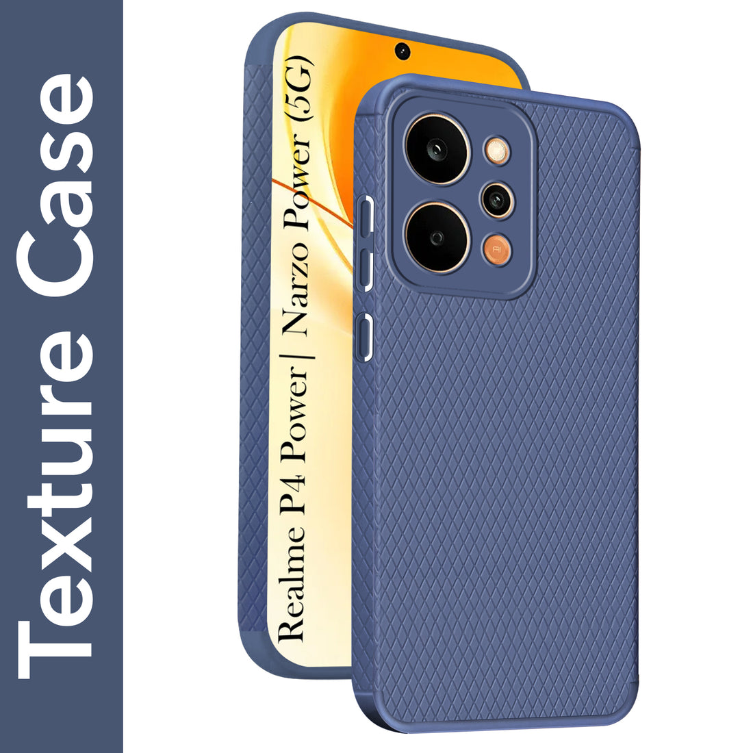 For Realme P4 Power 5G | Realme Narzo Power Back Cover Case Liquid Silicone (Camera Protection | Side Grip Texture | Soft and Flexible)