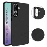 For Samsung Galaxy M56 | Samsung Galaxy F56 Back Cover Case (Glass Like Camera Protection | Leather Feel | Minimalist Professional Grip)