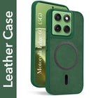 For Motorola Moto Edge 60 Back Cover Case Leather Finish (MagSafe Compatible Wireless Charging | Soft Touch | Camera Bump Protection)