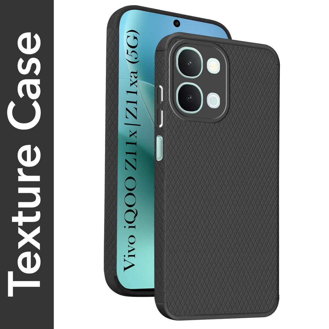 For iQOO Z11x | iQOO Z11xa Back Cover Case Liquid Silicone (Camera Protection | Side Grip Texture | Soft and Flexible)