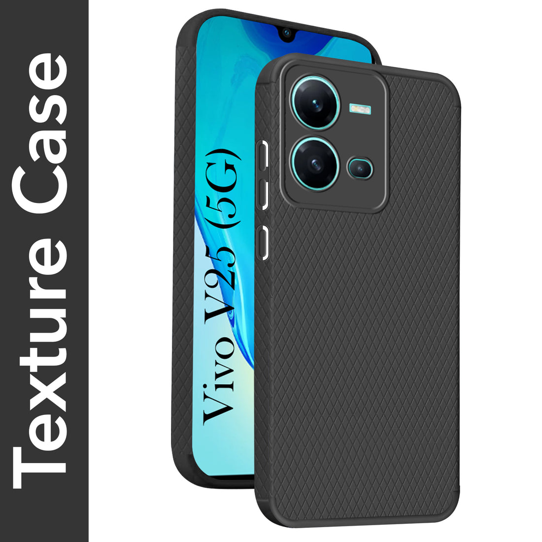 For Vivo V25 5G Back Cover Case (Liquid Silicone | Side Grip | Camera Protection)