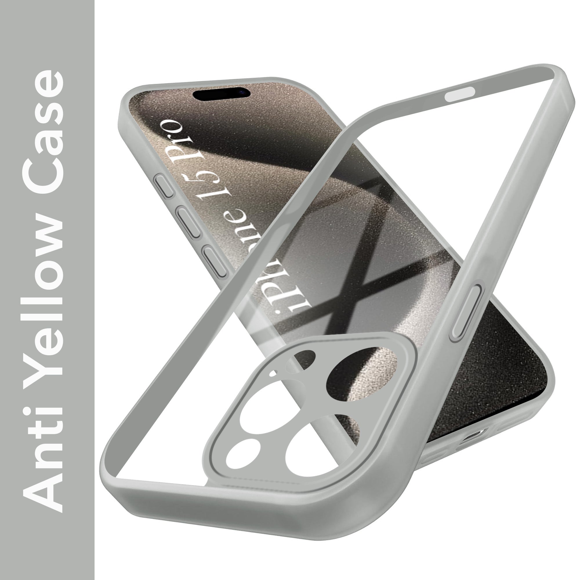 For Apple iPhone 15 Pro Back Cover Case Ultra-Hybrid (Lifetime Anti Yellow | Anti Scratch | Crystal Clear Shockproof)