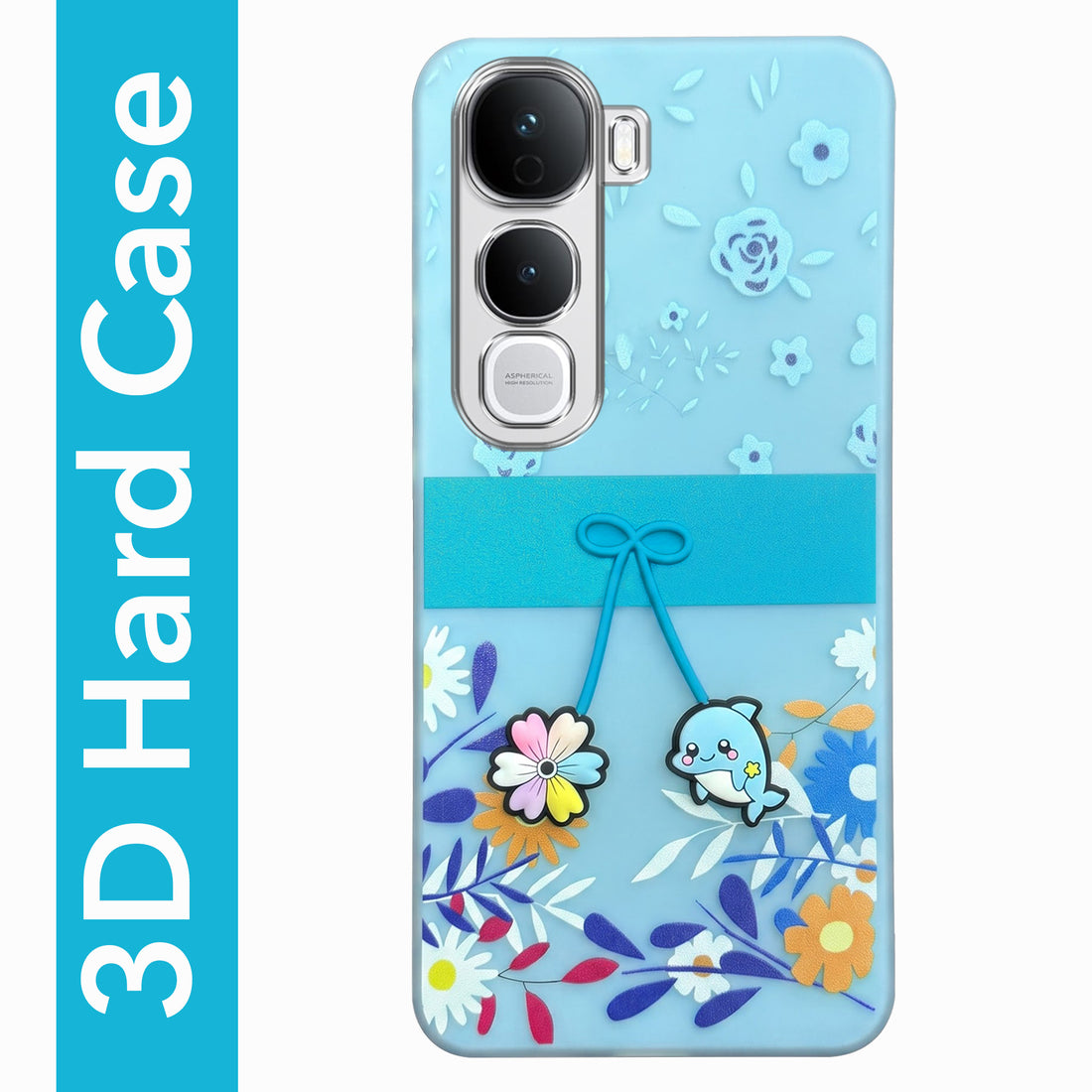 For Vivo Y400 Pro Back Cover Case (3D Cute Cartoons | Hard Back Side Soft | Matte Premium Finish | HD Printing)