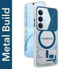 For Realme P4 Lite 5G | Narzo 100 Lite 5G Metallic Back Cover Case (Metallic Camera Protection & Buttons | Translucent Milky Shade | Hard Polycarbonate)