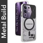 For Vivo T4x | Vivo Y31 Pro Metallic Back Cover Case (Metallic Camera Protection & Buttons | Translucent Milky Shade | Hard Polycarbonate)