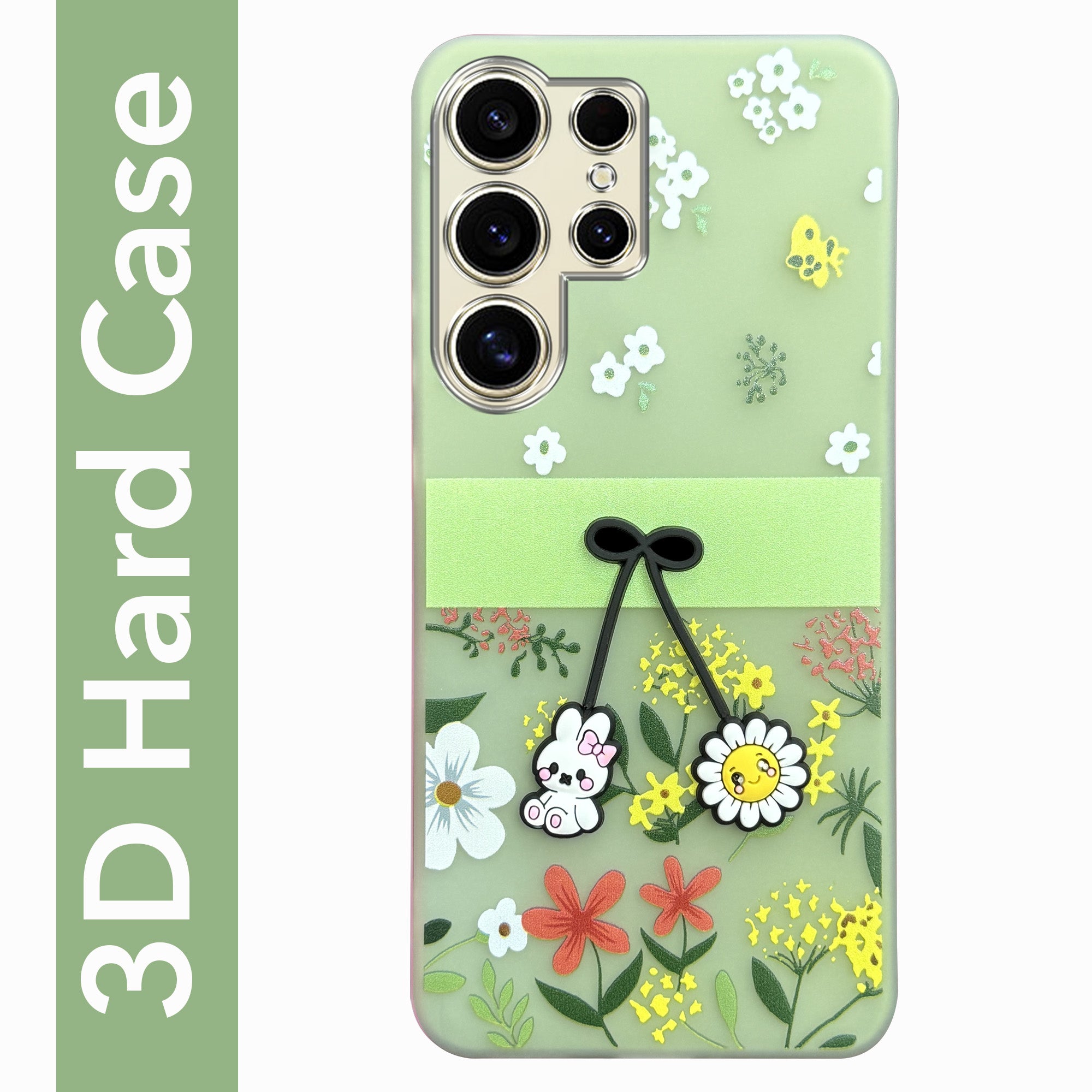 For Samsung Galaxy S24 Ultra Back Cover Case (3D Cute Cartoons | Hard Back Side Soft | Matte Premium Finish | HD Printing)