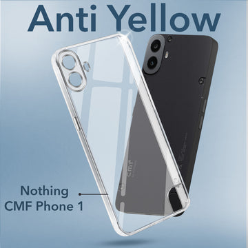 For Nothing CMF Phone 1 Back Cover (Hard Anti Yellow Clear Case | Drop & Camera Protection | Shockproof Polycarbonate)