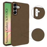 For Samsung Galaxy A56 Back Cover Case (Glass Like Camera Protection | Leather Feel | Minimalist Professional Grip)