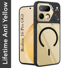 For Realme 16 Pro Back Cover Case Lifetime Anti-Yellow Clear (Camera Protection | Side Grip | Wireless MagSafe Compatible)