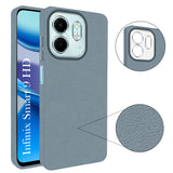 For Infinix Smart 9 HD Back Cover Case (Glass Like Camera Protection | Leather Feel | Minimalist Professional Grip)