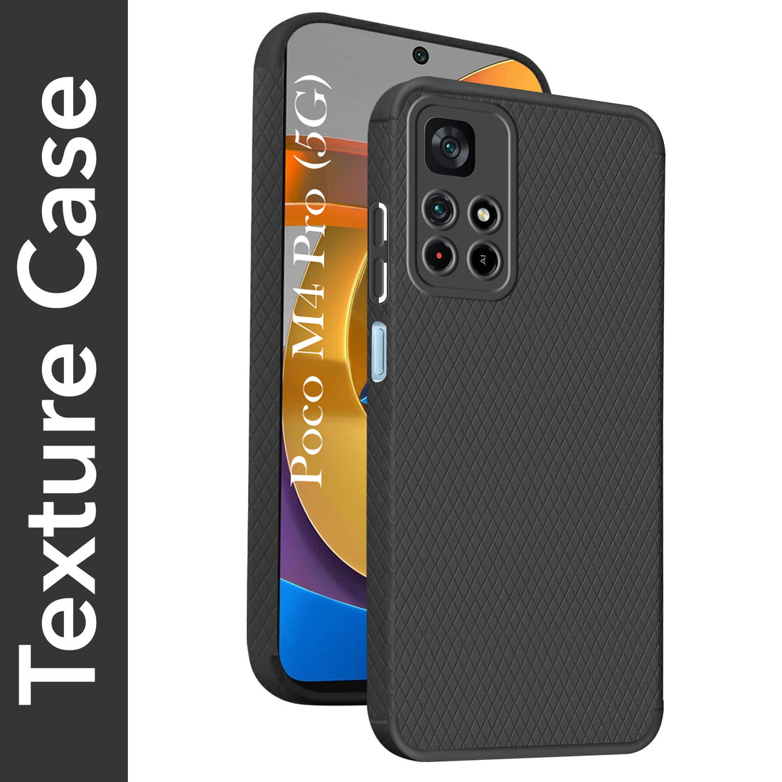 For Poco M4 Pro 5G Back Cover Case Liquid Silicone (Camera Protection | Side Grip Texture | Soft and Flexible)