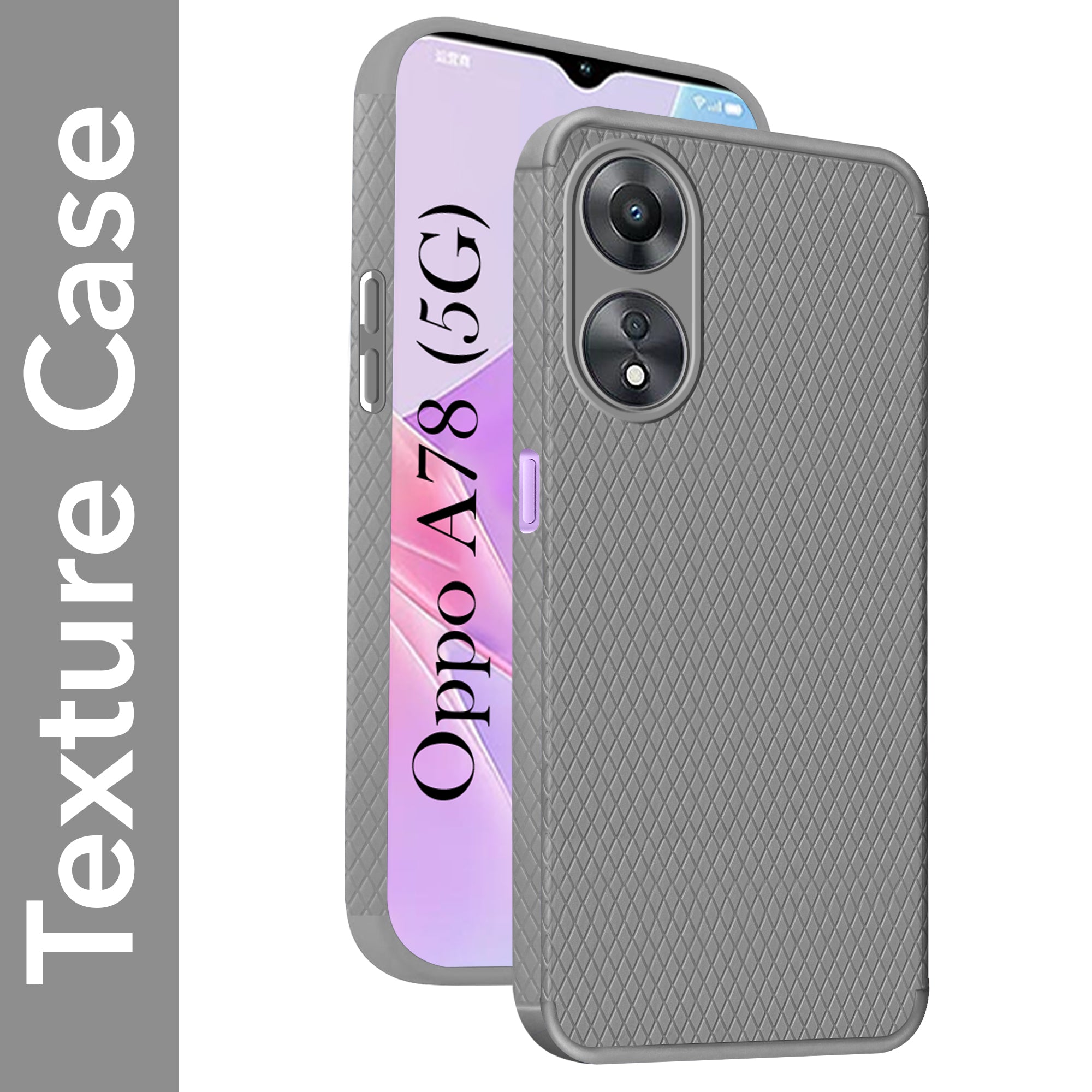 For Oppo A78 5G Back Cover Case (Liquid Silicone | Side Grip | Camera Protection)