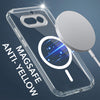 For Nothing Phone 4A 5G Back Cover Case Lifetime Anti-Yellow MagSafe Compatible Clear (Sleek Hard Crystal | Shockproof and Camera Protection)