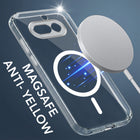For Nothing Phone 4A 5G Back Cover Case Lifetime Anti-Yellow MagSafe Compatible Clear (Sleek Hard Crystal | Shockproof and Camera Protection)