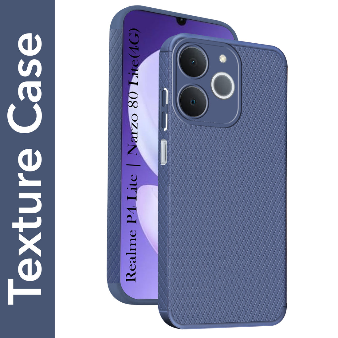 For Realme P4 Lite | Realme Narzo 80 Lite 4G Back Cover Case Liquid Silicone (Camera Protection | Side Grip Texture | Soft and Flexible)