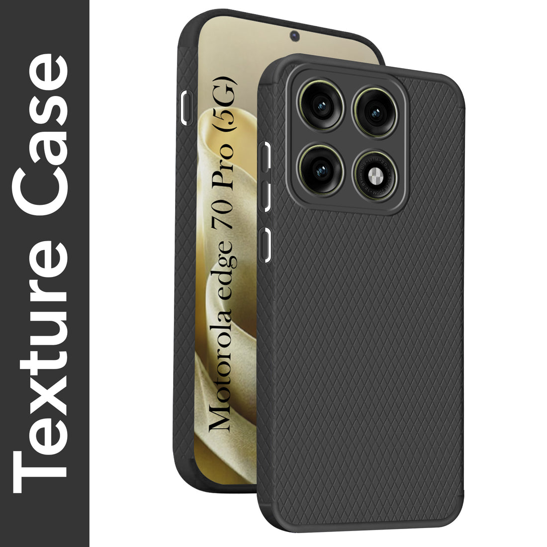 For Motorola Moto Edge 70 Pro Back Cover Case Liquid Silicone (Camera Protection | Side Grip Texture | Soft and Flexible)